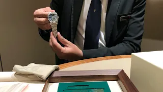 Buying Rolex DateJust 126334 blue dial white gold at biggest Rolex Store Dubai Mall & Mercedes SLS