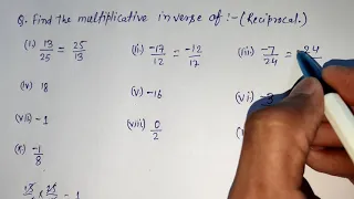 Multiplicative inverse | Find the multiplicative inverse of | How to find multiplicative inverse