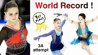 Kamila is the champion - World Record ! Liza skates clean, Kostornaia attempted 3A Finlandia Trophy