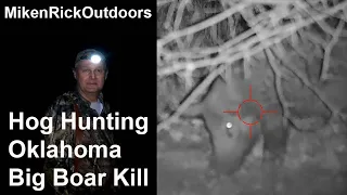 Hog Hunting Oklahoma Big Boar Kill