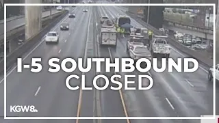 Emergency repair forces closure of I-5 southbound in Portland