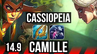 CASSIOPEIA vs CAMILLE (TOP) | 7/1/5, Godlike, 500+ games | KR Master | 14.9