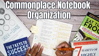 Beginner Commonplace Notebook Setup & Organization