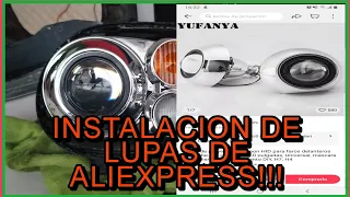 INSTALACION DE LUPAS EN FAROS!!!