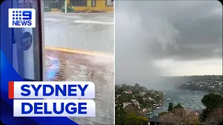 Residents evacuated as heavy rain sparks flash flooding in Sydney | 9 News Australia