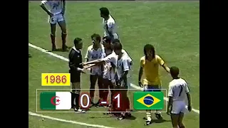 مباراة الجزائر - البرازيل 0-1 مونديال الميكسيك 1986 أداء مشرف للجزائر