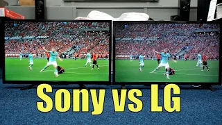 Sony 32W800 vs LG 32LQ63 32" TV's Side by Side HDTV and 4K Video Tests