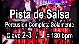 Pista de Salsa 2-3 - Sonido profesional. Percusion completa Solamente