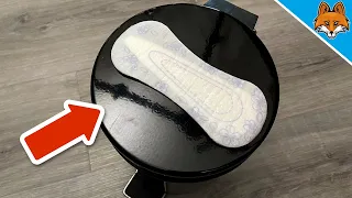 THAT´S why you should stick a PANTY LINER to your Trash Can 💥 (GENIUS) 🤯