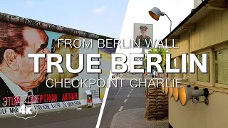 BERLIN in 4k UHD. Walking from Berlin Wall to Checkpoint Charlie