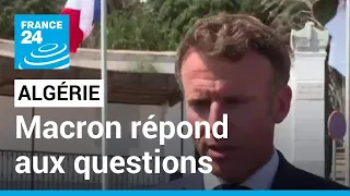 Visas, gaz algérien, mémoire... Emmanuel Macron répond aux questions depuis l'Algérie