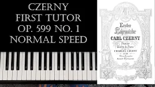 Carl Czerny - First Tutor - Op. 599 No. 1 / Tutorial & Free Sheets (Piano) [Mom with Grand Piano]
