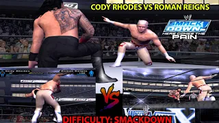 Wrestlemania - Cody Rhodes VS Roman Reigns in WWE Smackdown! Here comes the pain mod