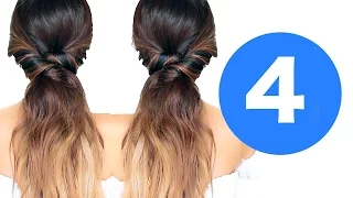 ★ 4 LAZY WINTER HAIRSTYLES 💙 | Girls EASY HAIRSTYLES