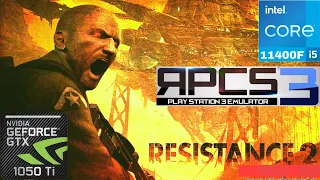 RPCS3 - Resistance 2 - i5 11400F + GTX 1050ti