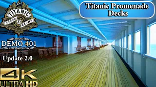 Titanic Honor and Glory Virtual Tour | Promenade Decks | 2024 Update | 4K