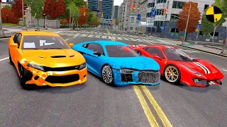 GTA 4 Crash Testing Real Car Mods - Random Vehicles Total Destruction
