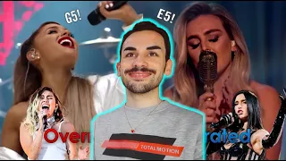 FAMOUS SINGERS | Overrated Vs Underrated High Notes!! | Reaction