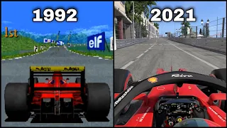 Evolution of Ferrari in F1 Games