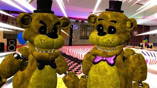 Golden Freddy And Fredbear Get Into A FIGHT! (GMOD FNAF)