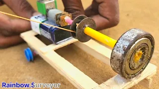 Diy cement mixer machine mini house house construction plan|Motor life |Science Project