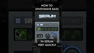 Super Quick Serum Synthwave Bass #shorts #synthwave