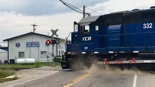 Rare Train!  3 Locomotive Special Train At Seaman Ohio, Short Line Railroad Cincinnati Eastern RR