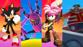 Shadow Vs Rose Espinhosa Vs All Bosses!!! Sonic Dash (Gameplay - Android)