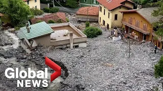 Lake Como landslides: Dozens of houses buried in debris after heavy rainfall