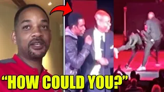 Will Smith Reacts To Chris Rock CLOWNING Him After Dave Chappelle Attacked On Stage (FULL VIDEO)