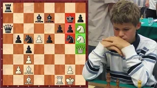 Magnus Carlsen's Most Beautiful Checkmate Ever (Age 12)