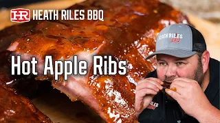 Hot Apple Ribs on the Outlaw Offset Smoker | Heath Riles BBQ