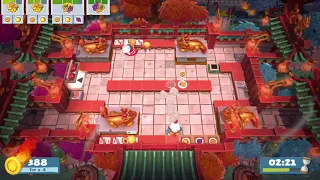 Overcooked 2 (Lunar New Year) - Level 1-5, 4 Star (2-Player Co-op)