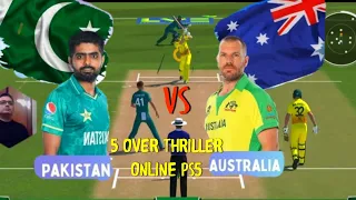 Cricket 22 online PS5 Pak vs Aus 5 over Thriller with Face Cam🔥