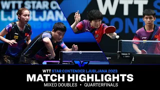 Liang Jingkun/Qian vs Lin Shidong/Kuai Man | XD QF | WTT Star Contender Ljubljana 2023