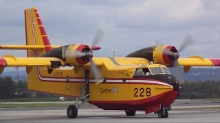 YQBspotting Compilation #5 : Canadair CL-415 Waterbomber Landings