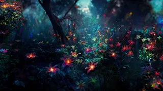 A Peaceful Floral Escape | Soothing Ambience of Glowing Flowers #nature #ambient #meditation