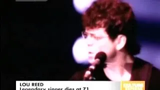 Legendary singer Lou Reed dies at 71