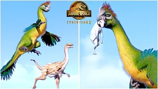 Gigantoraptor New Animations 🦖 Jurassic World Evolution 2 Cretaceous Predator DLC Pack