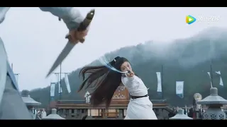 The young girl challenged the martial artist and won with peerless kungfu, saving the boy.