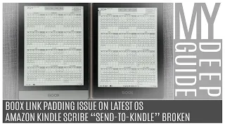 Boox Link Padding and Amazon Send-To-Kindle Issues
