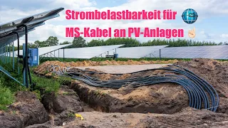 Strombelastbarkeit für MS Kabel an PV Anlagen ☝🏻