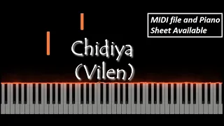 Chidiya | Vilen | Piano Cover | Piano Notes | PianoM