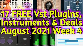 17 Best New FREE VST PLUGINS, Vst Instruments, SAMPLE PACKS & Huge Deals - AUGUST 2021 Week 4