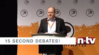 15 Sekunden müssen reichen. Die kürzesten Debatten zur Bundestagswahl - Bernd Schlömer