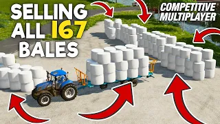 SELLING 167 SILAGE BALES...YOU'VE GOT TO SEE THIS! | Rennebu Farming Simulator 22 | Episode 28
