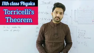 Torricelli's theorem | Applications of Bernoulli's equation | class 11 physics | physics ka safar