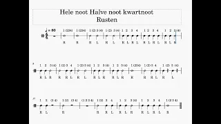 Slagwerkles 1 tempo 80