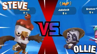 WHICH IS A BETTER CHARACTER?!?😳 STEVE🦅💨 OR OLLIE🐼🥬 | Zooba Gameplay