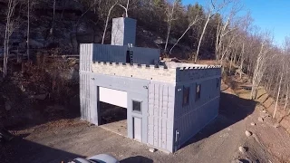 Building a shipping container castle